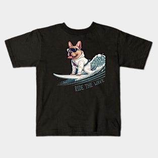 Dog Surfing 7702 Kids T-Shirt